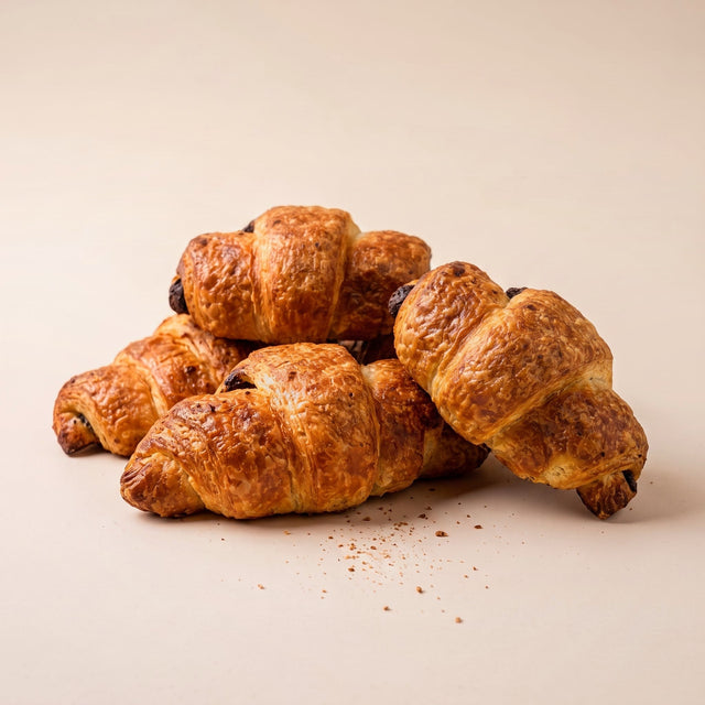 5 Nougathörnla, Schoko-Croissants